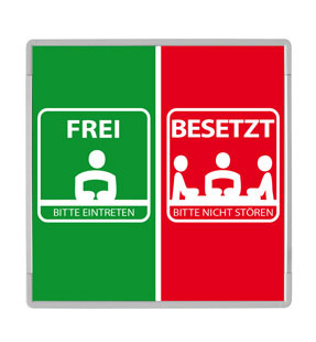 Firmenschild Frei/Besetzt